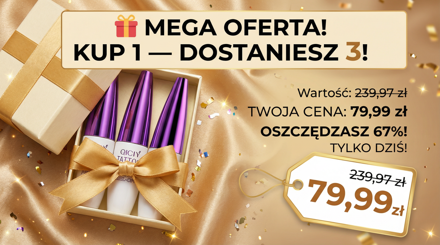 Kup 1 — Zgarnij 3! 🎁 Dwa Produkty GRATIS Tylko Dziś!