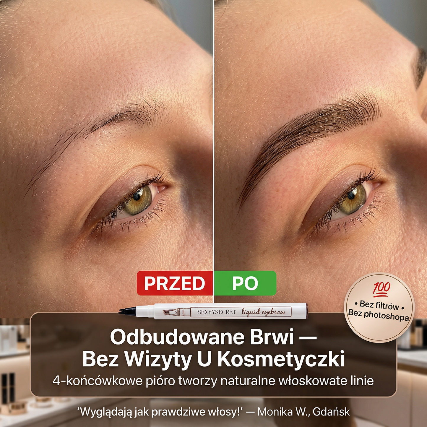 Kupujesz 1 Pióro Do Brwi — Dostają 2 GRATIS 🎁