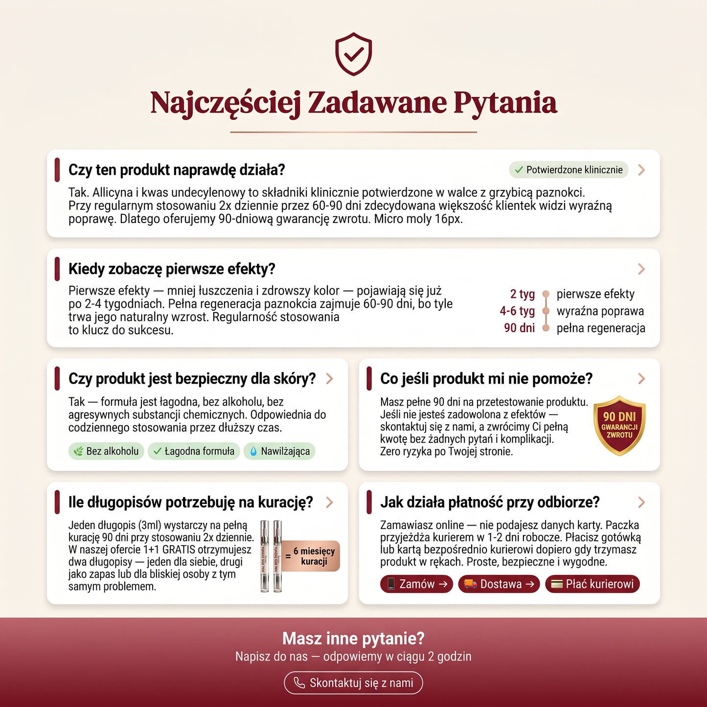 Zdrowe paznokcie w 4 tygodni 🔬— 2 długopisy w cenie jednego, dziś za darmo⏳