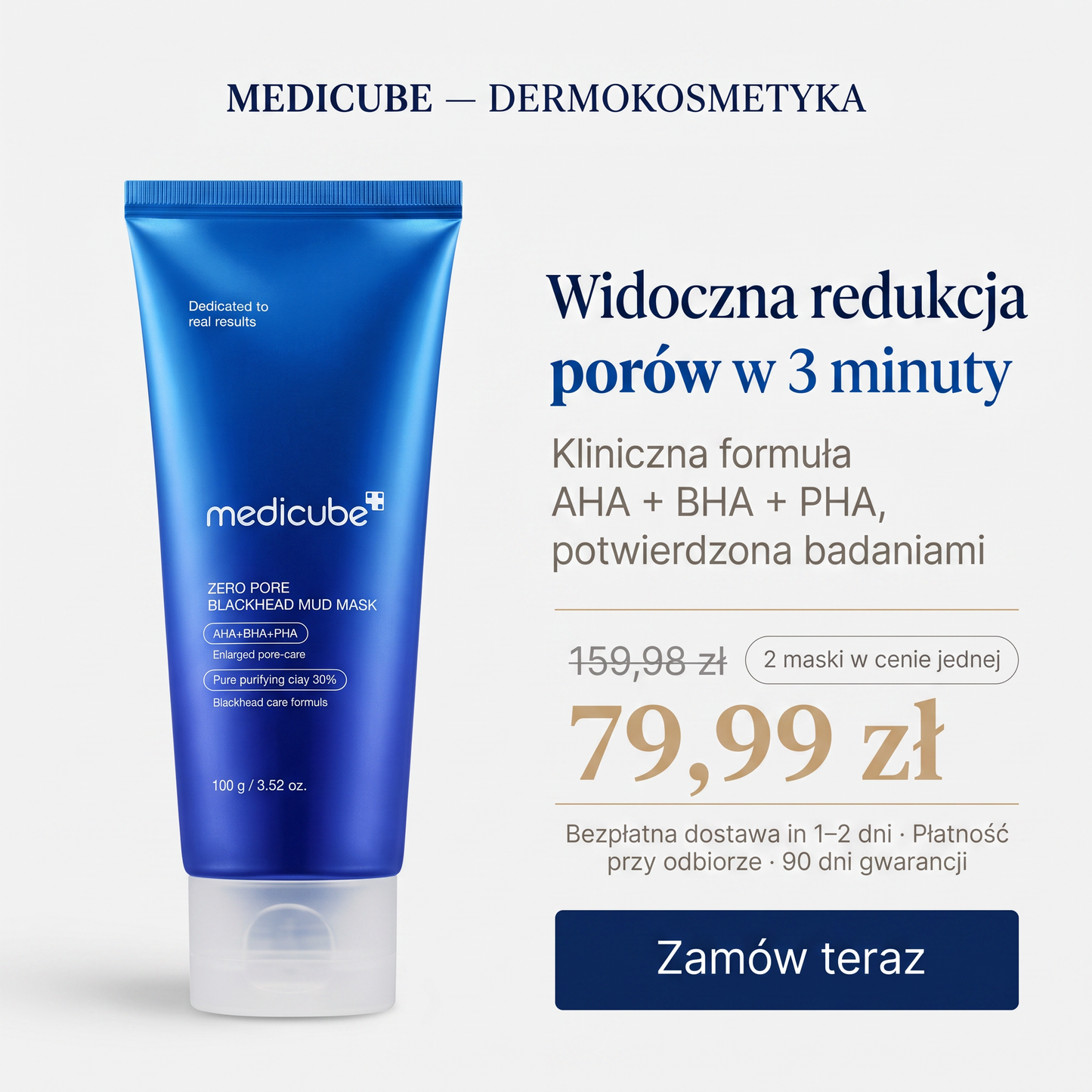 Pory czyste w 3 minuty. 2 maski w cenie 1.