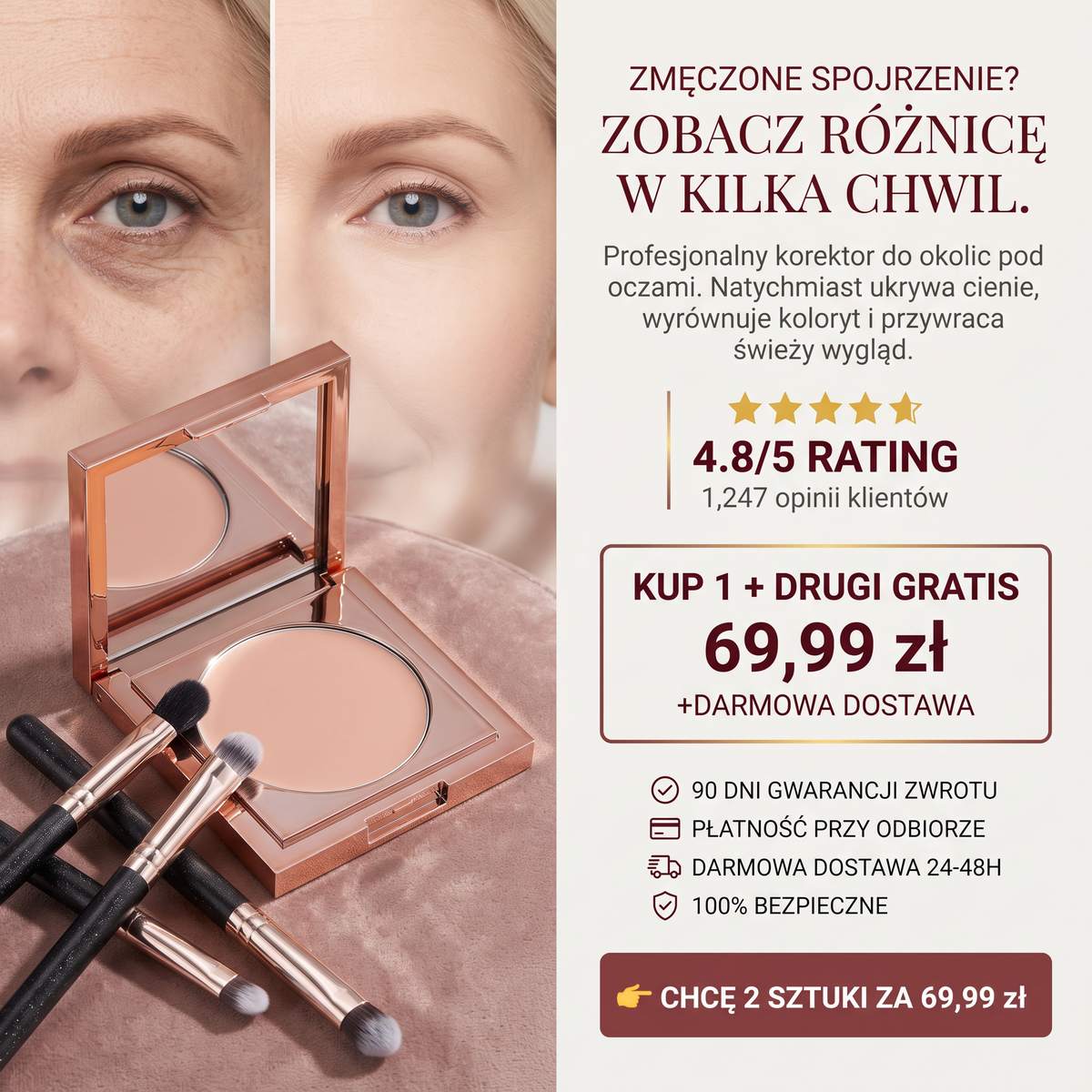 Cienie znikają w 10 sekund 2 za 69,99 zł + gratis dostawa
