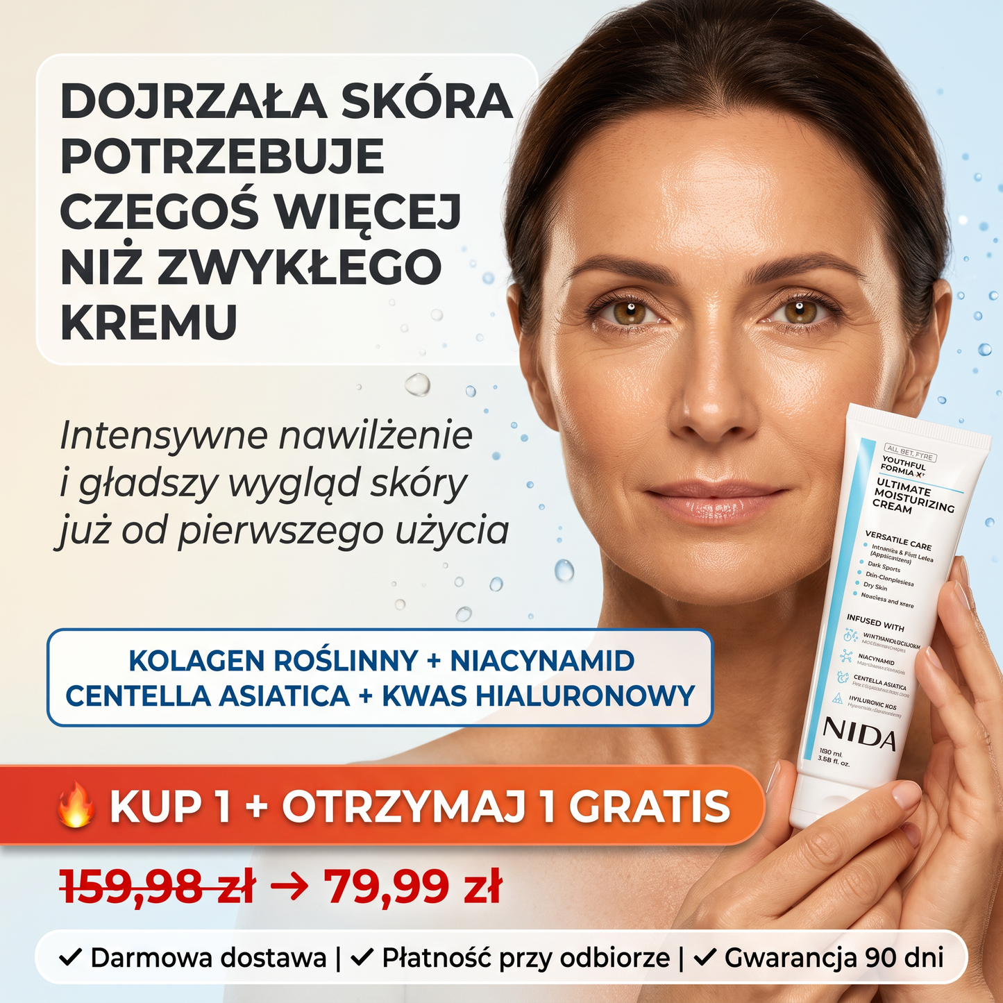 Nawilżenie, Które Trwa 24H + Gładka Skóra. 1+1 GRATIS Za 79,99 zł