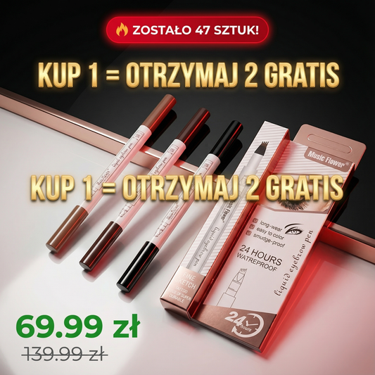 🚨 UWAGA! KUP 1 = OTRZYMAJ 2 CAŁKOWICIE GRATIS! Sekret 15,000 Polek: Brwi Jak Po Microblading w 60 Sek