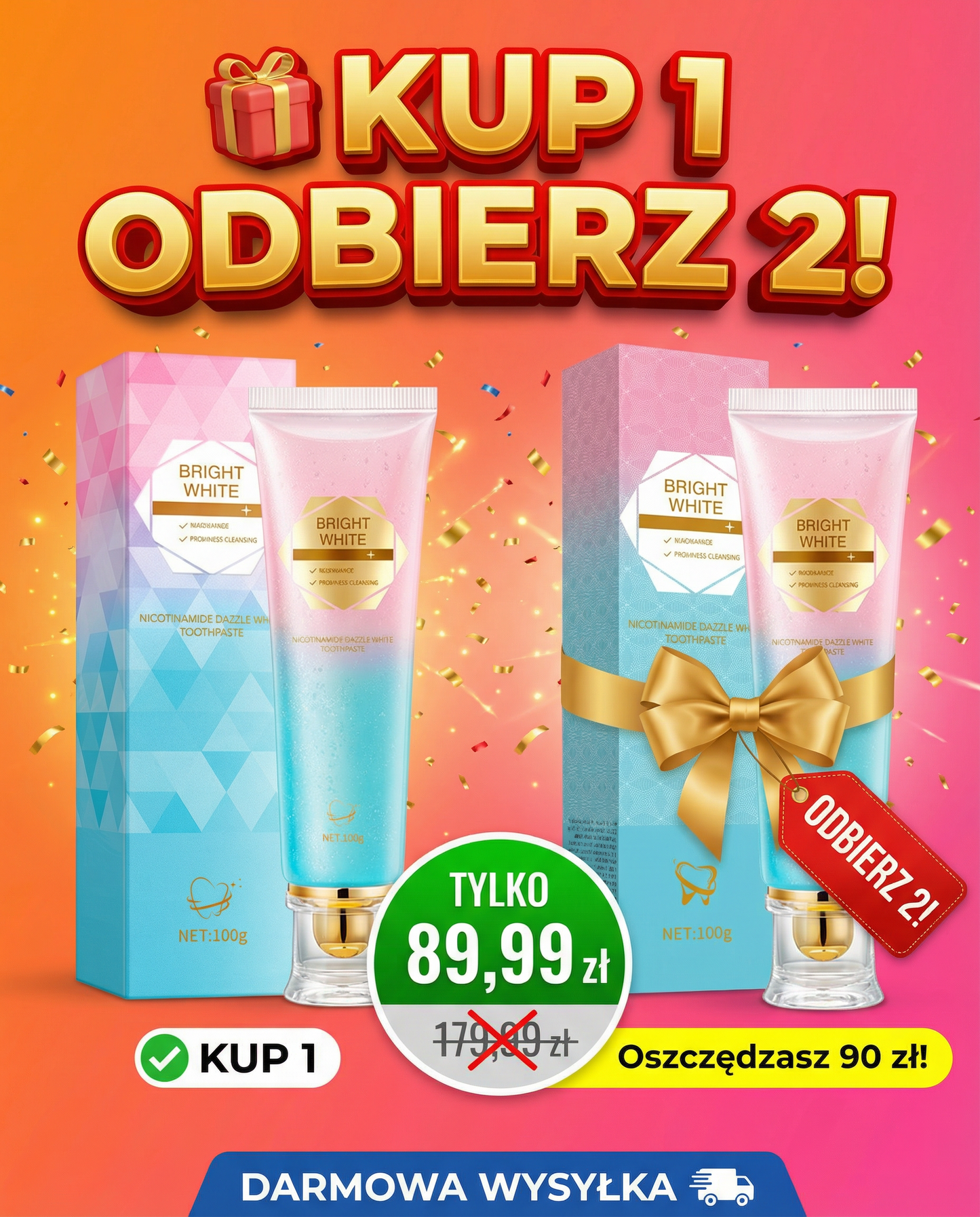 Biały Uśmiech x2 – Płacisz Tylko Za Jeden! 💎