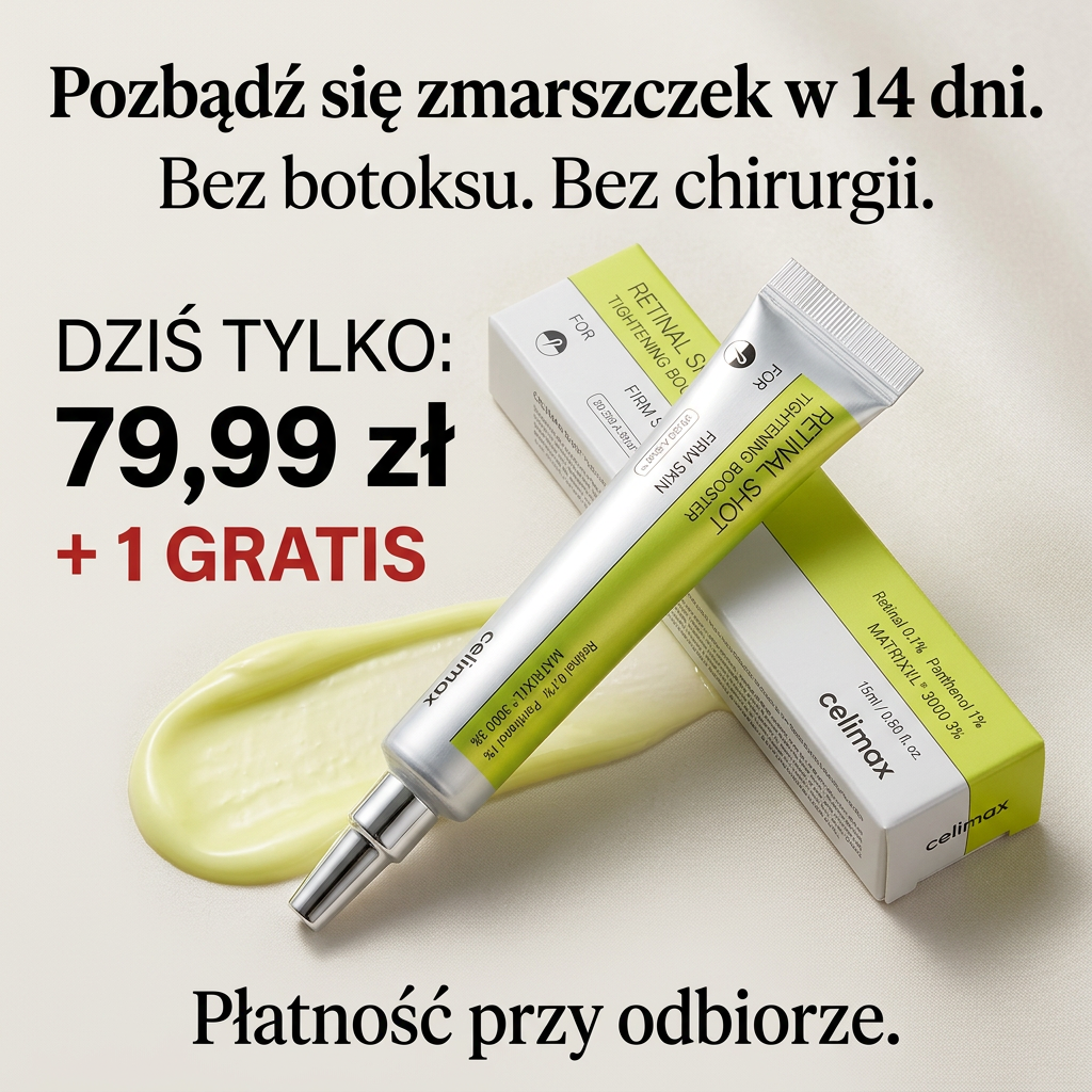 Kup 1, Dostaniesz 2. Dziś Gratis! Odmłodź swoją skórę o 5 lat w 14 dni