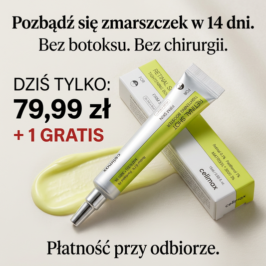 Kup 1, Dostaniesz 2. Dziś Gratis! Odmłodź swoją skórę o 5 lat w 14 dni