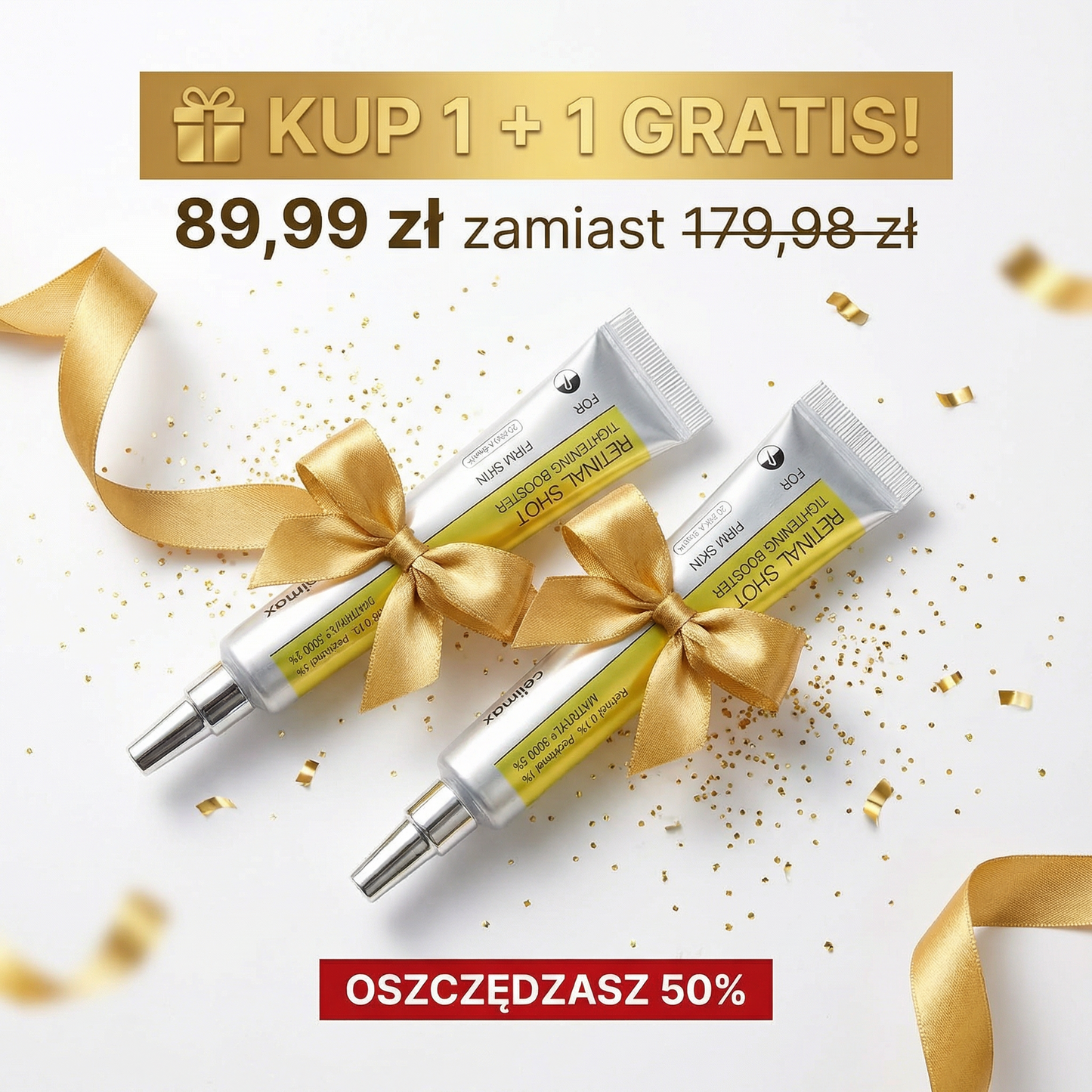 Kup 1 — Druga GRATIS! 🎁 Młodsza Skóra w 14 Dni
