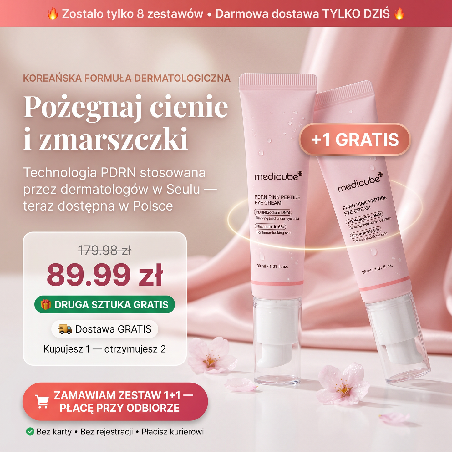 Krem który odmładza spojrzenie✨ — dziś kupujesz 1, otrzymujesz 2🎁