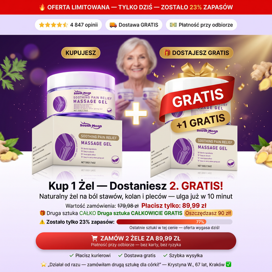 Kup 1 Żel — Drugi GRATIS🎁! Ulga w Bólu Już w 10 Minut🔥.