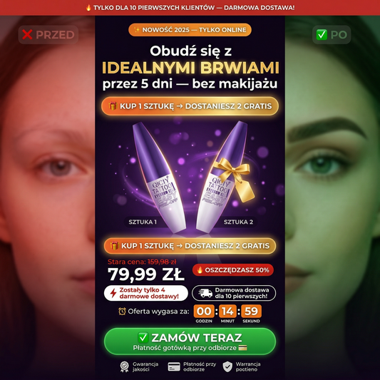 Idealne brwi na 5 dni — Kup 1, Dostań 2  🎁