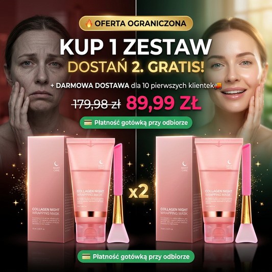 ⚡ FLASH SALE: Kup 1 Maskę Kolagenową → Dostań Drugą ABSOLUTNIE ZA DARMO🎁