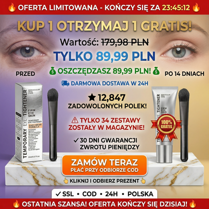 🚨  Kup 1 Dostań 1 GRATIS! Rewolucyjny Krem Pod Oczy Za Jedyne 89,99 zł| Dostawa z dostawą