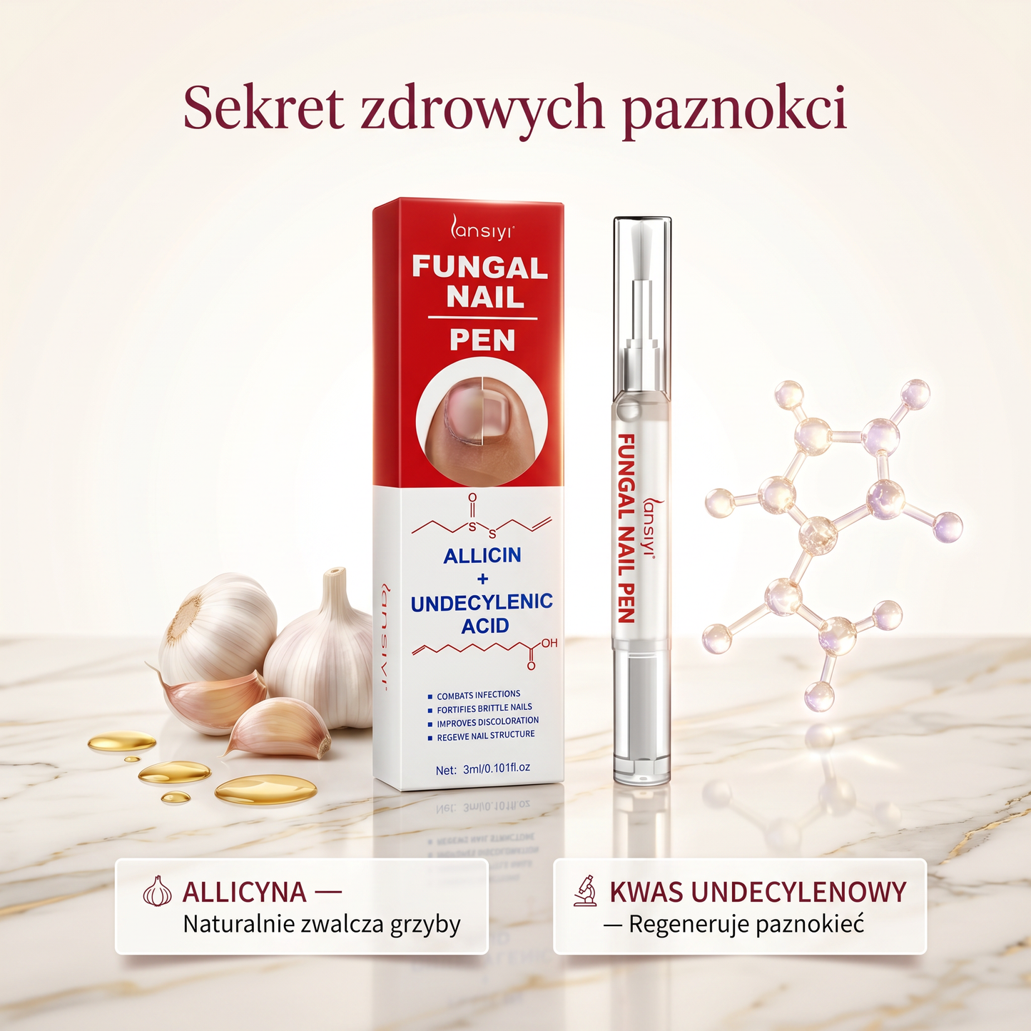 Zdrowe paznokcie w 4 tygodni 🔬— 2 długopisy w cenie jednego, dziś za darmo⏳