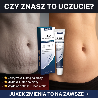 Blizny i rozstępy?  Kup 1 JUXEK — dostań 2. GRATIS.  Płacisz przy odbiorze🔥