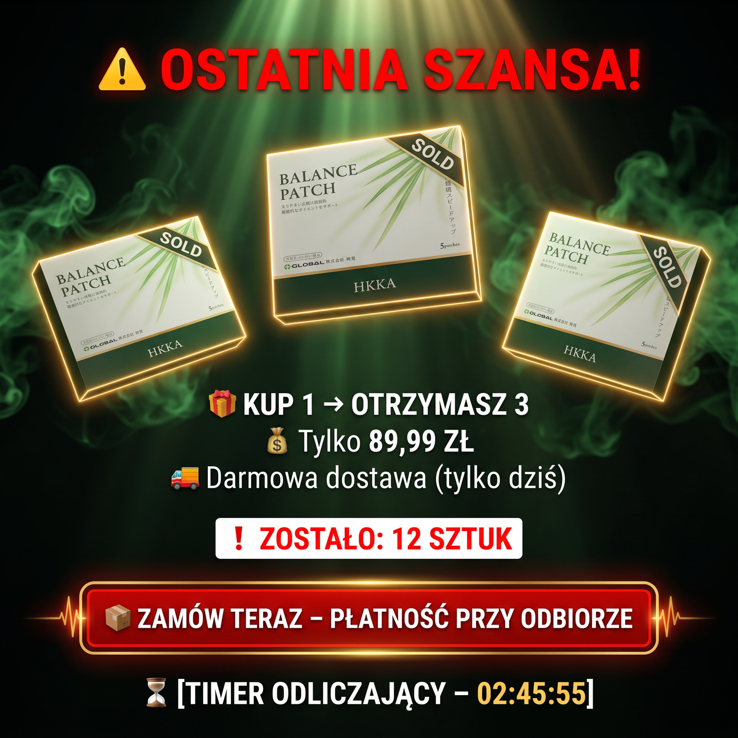 KUP 1 → 2 GRATIS! 🎁 89,99 ZŁ za 3 pudełka- tylko dziś🔥!