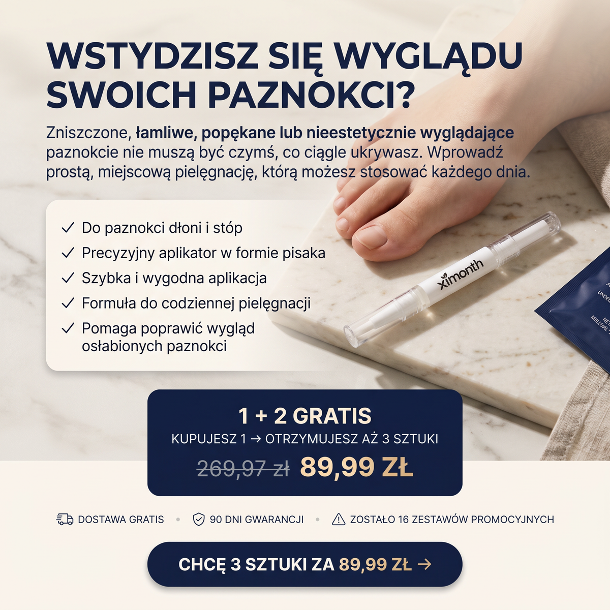 Zadbane Paznokcie Już Od Dziś — Kup 1, Odbierz 3 Za 89,99 zł