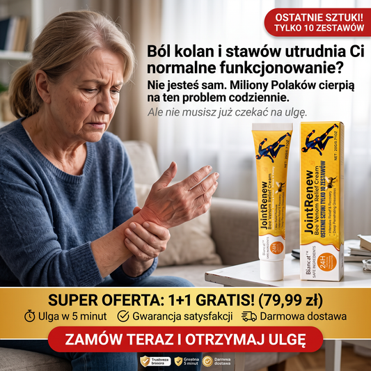 Ból Kolan i Stawów? Ulga w 5 Minut + 1+1 GRATIS za 79,99 zł