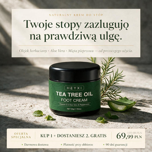 Naturalna ulga dla stóp — Kup 1, dostaniesz 2 GRATIS.