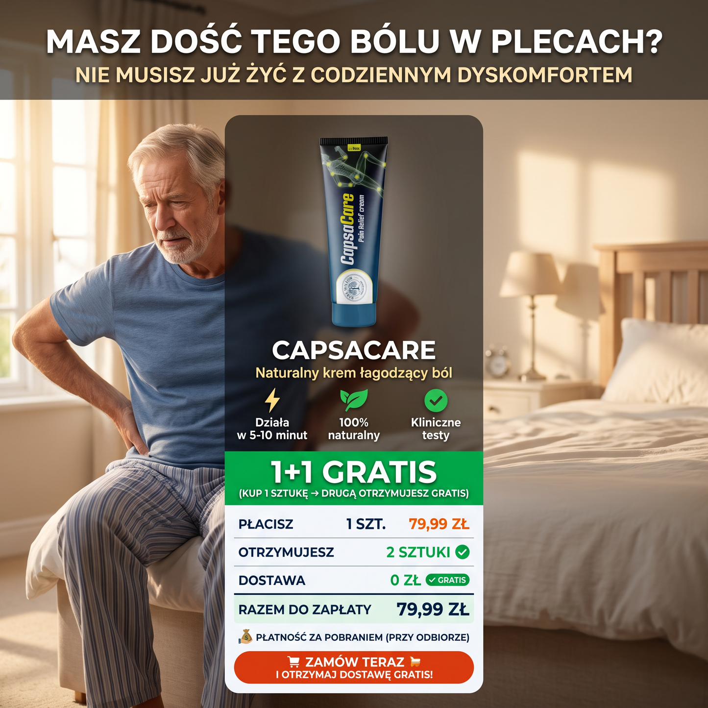 Pozbyj się bólu pleców w 5-10 minut - 1+1 GRATIS