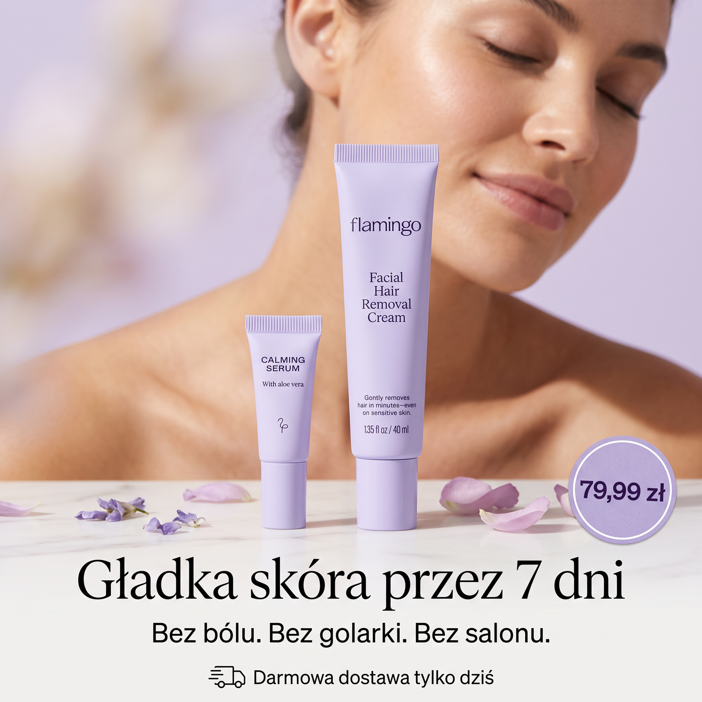 Gładka skóra przez 7 dni. Zero bólu.