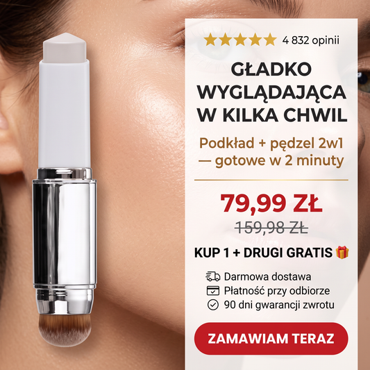 Gładka cera w 2 minuty — bez wysiłku, bez pędzla, bez bałaganu